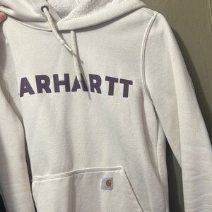 Carhartt Off-White Hoodie with Logo